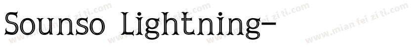 Sounso Lightning字体转换